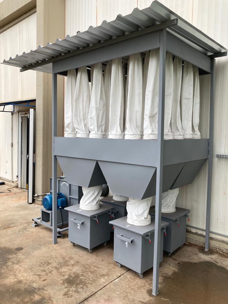 Central de exaustão para indústria têxtil: controle de partículas e eficiência operacional